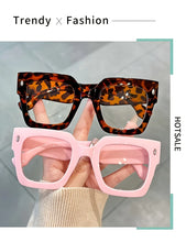 Load image into Gallery viewer, Vintage Glasses Square Full Rim Spectacles Unisex, Anti-Reflective Coating, Fashionable Transparent Lenses, Daily Wear Eyewear
