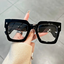 Load image into Gallery viewer, Vintage Glasses Square Full Rim Spectacles Unisex, Anti-Reflective Coating, Fashionable Transparent Lenses, Daily Wear Eyewear
