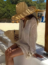 Load image into Gallery viewer, Beach Knit Mini Dress Summer Sexy Swimsuit Cover Boho
