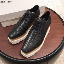 Load image into Gallery viewer, Casual Solid wedge  Shoes  Loafers  Platforms loafers  Oxfords 35-41
