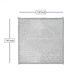 10 Counts Multipurpose Wire Dishwashing Rags,Double-Layer Cloth, Non-scratch Wire Dishcloth for Kitchen,Gift