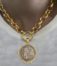 Load image into Gallery viewer, Vintage Round  Necklace Tribal Boho Ethnic Coins
