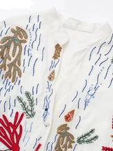 Load image into Gallery viewer, Floral Embroidery  Shirt Dress
