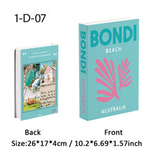 Load image into Gallery viewer, Palm Capri Ibiza Miami Tulum Fake Book Storage Box Travel Series Colorful Decorative Coffee Table Books Shooting Prop Home Decor
