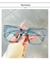 Load image into Gallery viewer, Vintage Glasses Square Full Rim Spectacles Unisex, Anti-Reflective Coating, Fashionable Transparent Lenses, Daily Wear Eyewear

