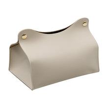 Load image into Gallery viewer, Simple Tissue Box Holder PU Leather Napkin Box Home Living Room Coffee Table Desktop Organizer Kitchen Storage Paper Box
