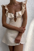 Load image into Gallery viewer, Retro Mini Beach Dress Fashion Sexy Ruffled Strap Dress Short Dress Vestidos
