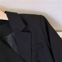 Load image into Gallery viewer, 2025 New Korea Women&#39;s Blazer Long Sleeve Double Breasted Slim Coat Long Sleeve Suit Jacket Office Lady Casual Outwear
