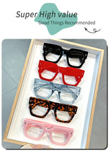 Load image into Gallery viewer, Vintage Glasses Square Full Rim Spectacles Unisex, Anti-Reflective Coating, Fashionable Transparent Lenses, Daily Wear Eyewear
