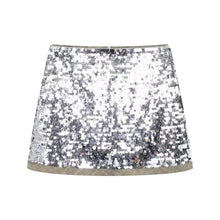 Load image into Gallery viewer, Silver Skirt Sets For Women 2 Pieces 2024 Summer Sequined Tank Vest Top Mini Skirts Ladies Fashion Sexy Elegant Outfit
