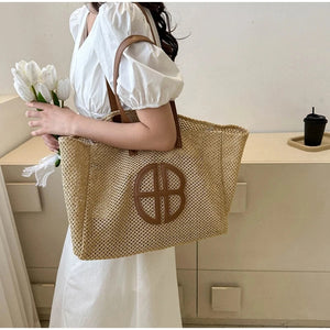 Tote Bag Large Capacity Handmade Casual Beach Bag Ethnic Style