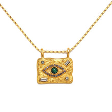 Load image into Gallery viewer, New Bohemian Style Irregular Design Natural Turquoise Bead Necklace for Women Gold Stainless Steel Chain Sand Vintage Jewelry
