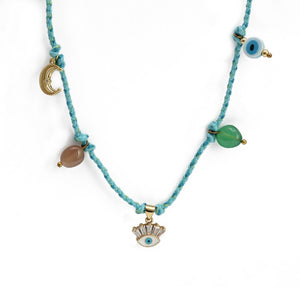 Lucky Eye Color  Necklace Bohemian