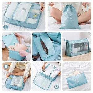 8PCS/Set Organizer Bags for Travel Organizer  Luggage Waterproof