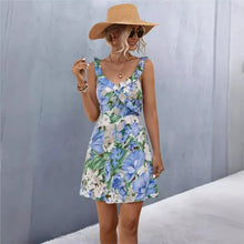 Load image into Gallery viewer, Sweet Short Camisole Dress V-neck
