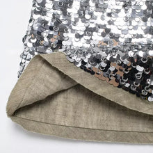 Load image into Gallery viewer, Silver Skirt Sets For Women 2 Pieces 2024 Summer Sequined Tank Vest Top Mini Skirts Ladies Fashion Sexy Elegant Outfit
