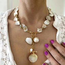 Load image into Gallery viewer, Floating Pearl Lariat Necklace
