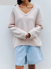Load image into Gallery viewer, V Neck Oversized Sweaters
