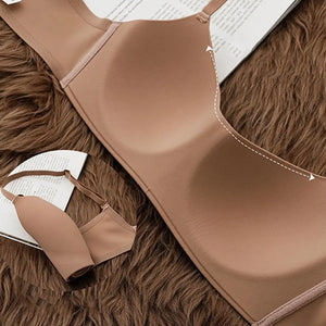 Sexy Bra Brassieres Seamless Push Up Bralette for Women Backless Underwear Triangle Cup Gathering Bra Women's Sexy Lingerie