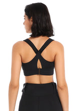 Load image into Gallery viewer, Women Sport Bra Tights Crop Top Yoga Vest Front Zipper Plus Size Adjustable Strap Shockproof Sportswear Gym Fitness Athletic Bra
