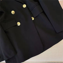 Load image into Gallery viewer, 2025 New Korea Women&#39;s Blazer Long Sleeve Double Breasted Slim Coat Long Sleeve Suit Jacket Office Lady Casual Outwear
