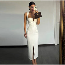 Load image into Gallery viewer, Conjunto de Vestido Largo de Playa para Mujer, Traje de Baño Sexy con Cuello en V, Vestidos con Mangas Largas, Ropa de Verano 2026 para Vacaciones
