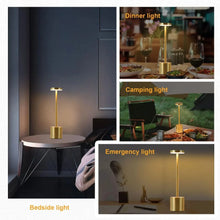 Load image into Gallery viewer, Simple Touch Sensor LED Table Lamp Rechargeable Desk Lamp 3Colors Adjustable Bedside Creative Ambient Light Bar Room Decor Light
