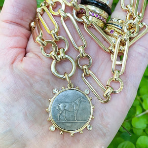 Vintage Round  Necklace Tribal Boho Ethnic Coins