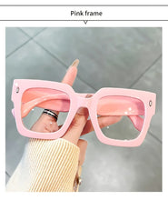 Load image into Gallery viewer, Vintage Glasses Square Full Rim Spectacles Unisex, Anti-Reflective Coating, Fashionable Transparent Lenses, Daily Wear Eyewear
