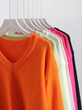 Load image into Gallery viewer, V Neck Oversized Sweaters
