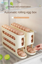 Load image into Gallery viewer, 4-layer Slide Egg Storage Box Ladder Style Egg Box Storage Refrigerator Side Door Large Capacity Automatic Egg Rolling Machine
