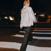 Load image into Gallery viewer, Thicken Warm Women's Faux Fur Coat Lapel Long Sleeve Puffy Jacket Fashion Short Outwear 2025 New Winter Chic Dot Lady Coats
