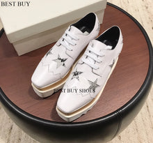 Load image into Gallery viewer, Casual Solid wedge  Shoes  Loafers  Platforms loafers  Oxfords 35-41
