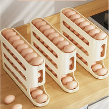 Load image into Gallery viewer, 4-layer Slide Egg Storage Box Ladder Style Egg Box Storage Refrigerator Side Door Large Capacity Automatic Egg Rolling Machine
