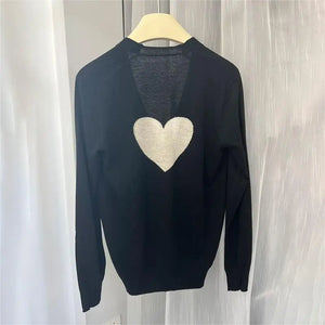 Heart  Wool Sweater Love FAshion Pattern