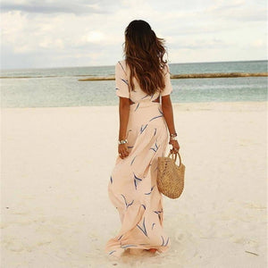 Alicia Boho Floral  Beach Dress