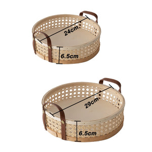 Round Rattan Storage Basket