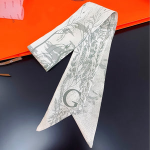 Fashion Women Silk Letter Design Scarf