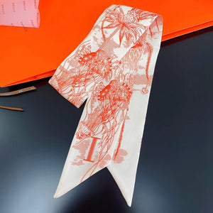Fashion Women Silk Letter Design Scarf