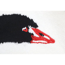 Load image into Gallery viewer, Woman swan Vintage Fashion  Embroidered Knit  Sweater
