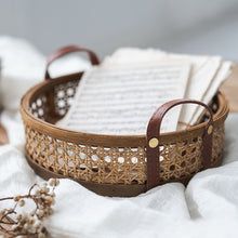 Load image into Gallery viewer, Round Rattan Storage Basket
