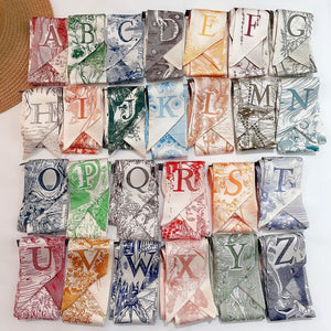 Fashion Women Silk Letter Design Scarf