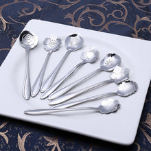 Load image into Gallery viewer, 8Pcs Flower Spoon Set Small Teaspoon  Coffee Spoon
