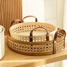 Load image into Gallery viewer, Round Rattan Storage Basket
