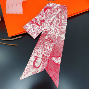 Fashion Women Silk Letter Design Scarf