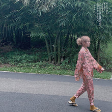 Load image into Gallery viewer, Jungle Tiger Imitation Silk Pajamas
