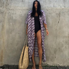 Load image into Gallery viewer, Bohemian Embroidery  Beach Cover Tunic
