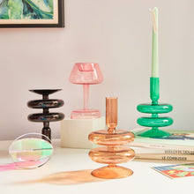 Load image into Gallery viewer, Taper Candle Holders Glass Decoration
