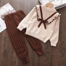Load image into Gallery viewer, fashion girl Knit Bow Dresses
