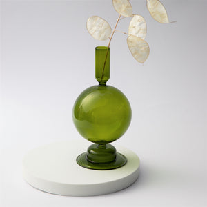 Taper Candle Holders Glass Decoration
